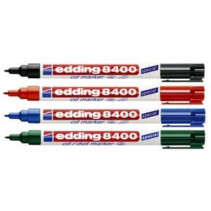 Picture 3 of Cd marker edding 8400 rond 0.5-1.0mm zwart