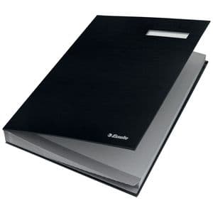 Picture 2 of Vloeiboek Esselte 6210 karton 20 tabbladen zwart