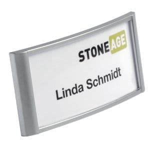 Picture 1 of Badge Durable 8542 classic met magneet 34x74mm zilvergrijs