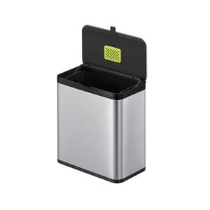 Picture 2 of Afvalbak EKO Puro klein 7 liter zilver