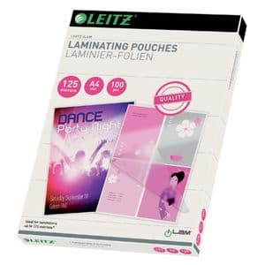 Picture 1 of Lamineerhoes Leitz iLAM A4 2x125micron EVA 100 stuks