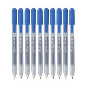 Picture 1 of Gelschrijver Sakura Gelly Roll Classic 08 klikfunctie blauw 10 stuks