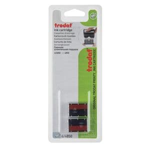 Picture 1 of Stempelkussen Trodat Printy 6/4850 2 stuks blauw en rood