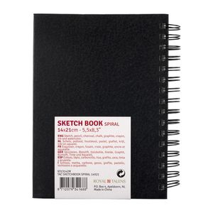 Picture 2 of Schetsboek Talens Art Creation 80 witte vellen 110gr 140x210mm spiraal zwart