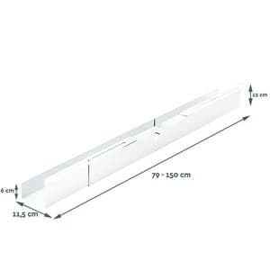 Picture 2 of Kabelgoot BRASQ verstelbaar 75-150cm CT100 wit