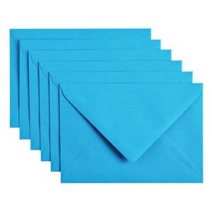 Picture 1 of Envelop Papicolor C6 114x162mm hemelsblauw pak à 6 stuks