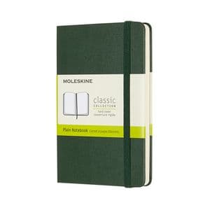 Picture 1 of Notitieboek Moleskine pocket 90x140mm blanco hard cover myrtle green