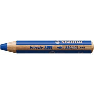 Picture 1 of Kleurpotloden STABILO 880 woody 3 in 1 multitalent blauw