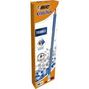 Picture 2 of Potlood Bic Evolution driehoekig HB met gumtop