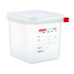 Picture 1 of Voedseldoos Araven GN 1/6 met deksel 2600 ml 4 stuks