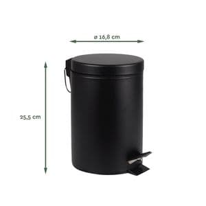Picture 2 of Pedaalemmer BRASQ 3 liter zwart