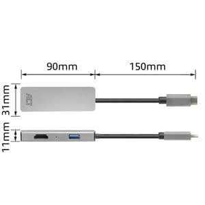 Picture 8 of Adapter ACT USB-C 4K multiport voor 2 HDMI monitoren
