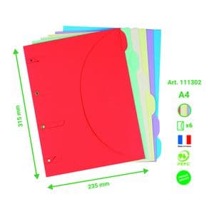 Picture 3 of Smartfolder geperforeerde opbergmappen A4 assorti 6 stuks