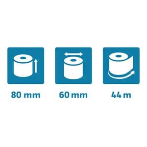 Picture 4 of Telrol Exacompta 80mmx44m kern Ø12mm SafeContact thermisch