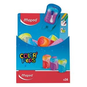 Picture 2 of Puntenslijper Maped Color'Peps 2gaats display á 24 stuks assorti