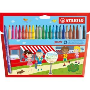 Picture 1 of Viltstift STABILO power 280/24 assorti etui à 24 stuks