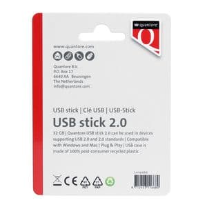 Picture 2 of USB stick 2.0 Quantore USB-A 32GB zwart