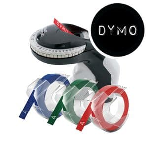 Picture 5 of Reliëftape Dymo embossing vinyl 9mm assorti 3 stuks