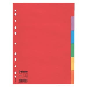 Picture 4 of Tabbladen Esselte Economy A4 6-delig karton 11-rings assorti