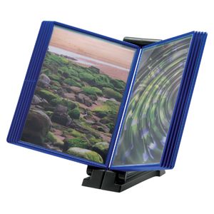 Picture 2 of Infomanager Djois Flex-O-Frame basis met 10-tassen antraciet/blauw