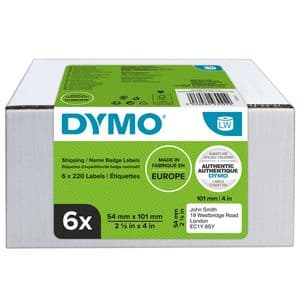 Picture 2 of Etiket Dymo LabelWriter naamkaart 54x101mm 6 rollen á 220 stuks wit