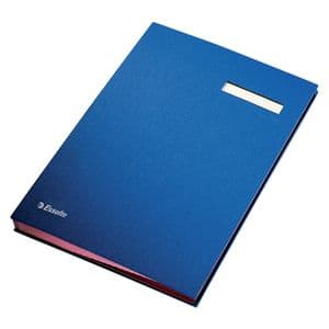 Picture 5 of Vloeiboek Esselte karton 20 tabbladen blauw