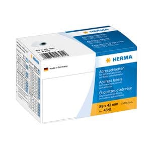 Picture 1 of Etiket HERMA adres 4341 89x42mm op rol wit 250 stuks
