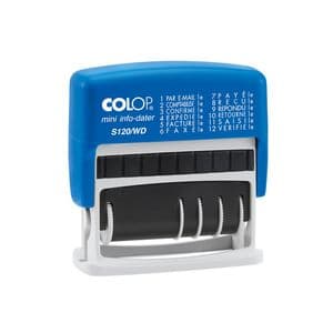 Picture 1 of Woord-datumstempel Colop S120 mini-info dater 4mm frans