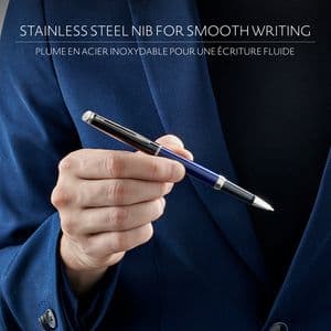 Picture 6 of Rollerpen Waterman Hémisphère Colour Blocking black en blue CT fijn