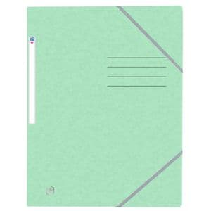 Picture 1 of Elastomap Oxford Top File+ A4 3 kleppen 390gr pastel groen