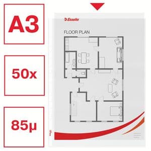Picture 3 of Showtas Esselte PP A3 recht 50 stuks