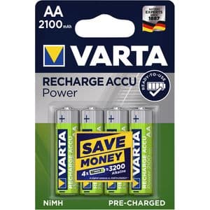 Picture 1 of Batterij oplaadbaar VARTA 4x AA 2100mAh ready2use