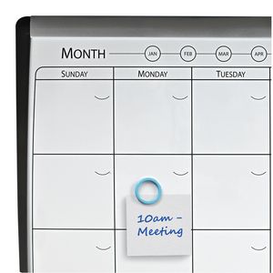 Picture 3 of Whiteboard Nobo magnetische planner met prikbord van kurk 58,5x43cm