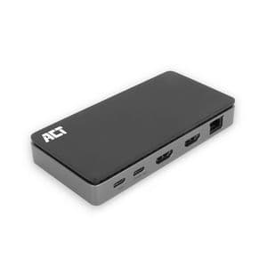 Picture 1 of Dockingstation ACT USB-C 4K MST voor 2 HDMI monitoren