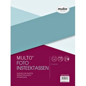 Picture 1 of Fototas Multo A4 23-gaats 2-vaks 148x210mm PP mat 10 stuks