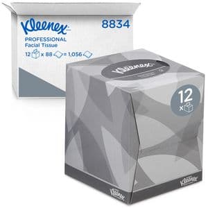 Picture 1 of Facial tissues Kleenex kubus 2-laags 88 vel wit 8834