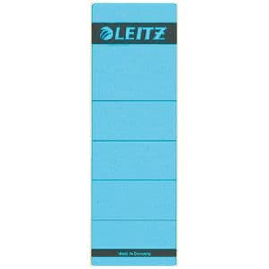 Picture 1 of Rugetiket Leitz breed/kort 62x192mm zelfklevend blauw 10 stuks