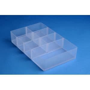 Picture 1 of Vakkenverdeler Really Useful 9 liter 7 vakken 345x215x70mm transparant