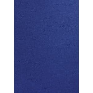 Picture 1 of Voorblad GBC A4 lederlook koningsblauw 100 stuks