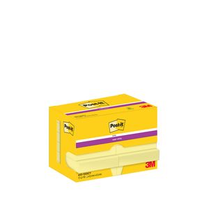 Picture 1 of Memoblok Post-it 622 Super Sticky 47,6x47,6mm geel 12 stuks