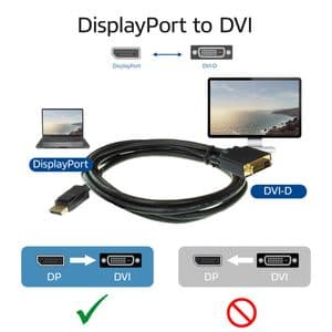 Picture 5 of Kabel ACT DisplayPort naar DVI 1.8 meter zwart