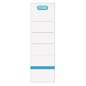Picture 1 of Rugetiket Elba breed 59x190mm zelfklevend wit/blauw 10 stuks