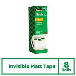 Picture 2 of Plakband Scotch Magic 810 19mmx33m onzichtbaar mat 7+1 gratis