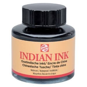 Picture 1 of Oost-Indische inkt Talens zwart 30ml