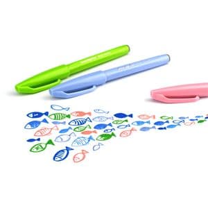 Picture 7 of Brushpen Pentel Sign SES15C pastel assorti 12 stuks