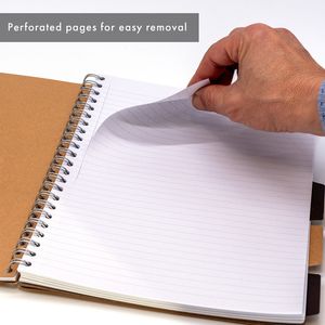 Picture 4 of Projectboek Pukka Pad Kraft A4 lijn 5-tabs 200 pagina's 80gr