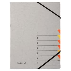 Picture 1 of Sorteermap Pagna Easy A4 7 tabs geel/oranje