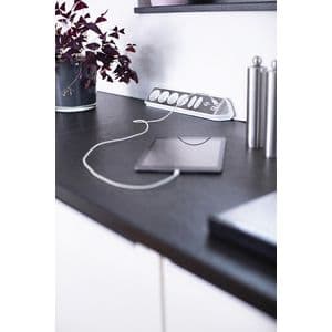 Picture 10 of Stekkerdoos Brennenstuhl bureau Estilo 6vdig incl 2 USB 2m wit/zilver