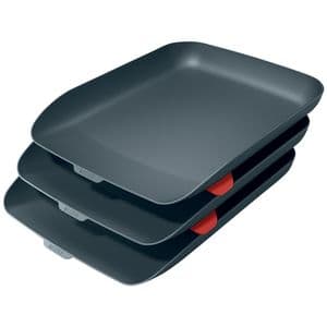 Picture 1 of Brievenbak Leitz Cosy set van 3 A4 fluweel grijs