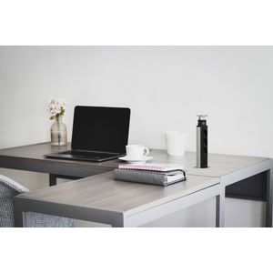 Picture 2 of Stekkerdoos Brennenstuhl toren 3 voudig inclusief 2 USB 2 meter zwart/zilver